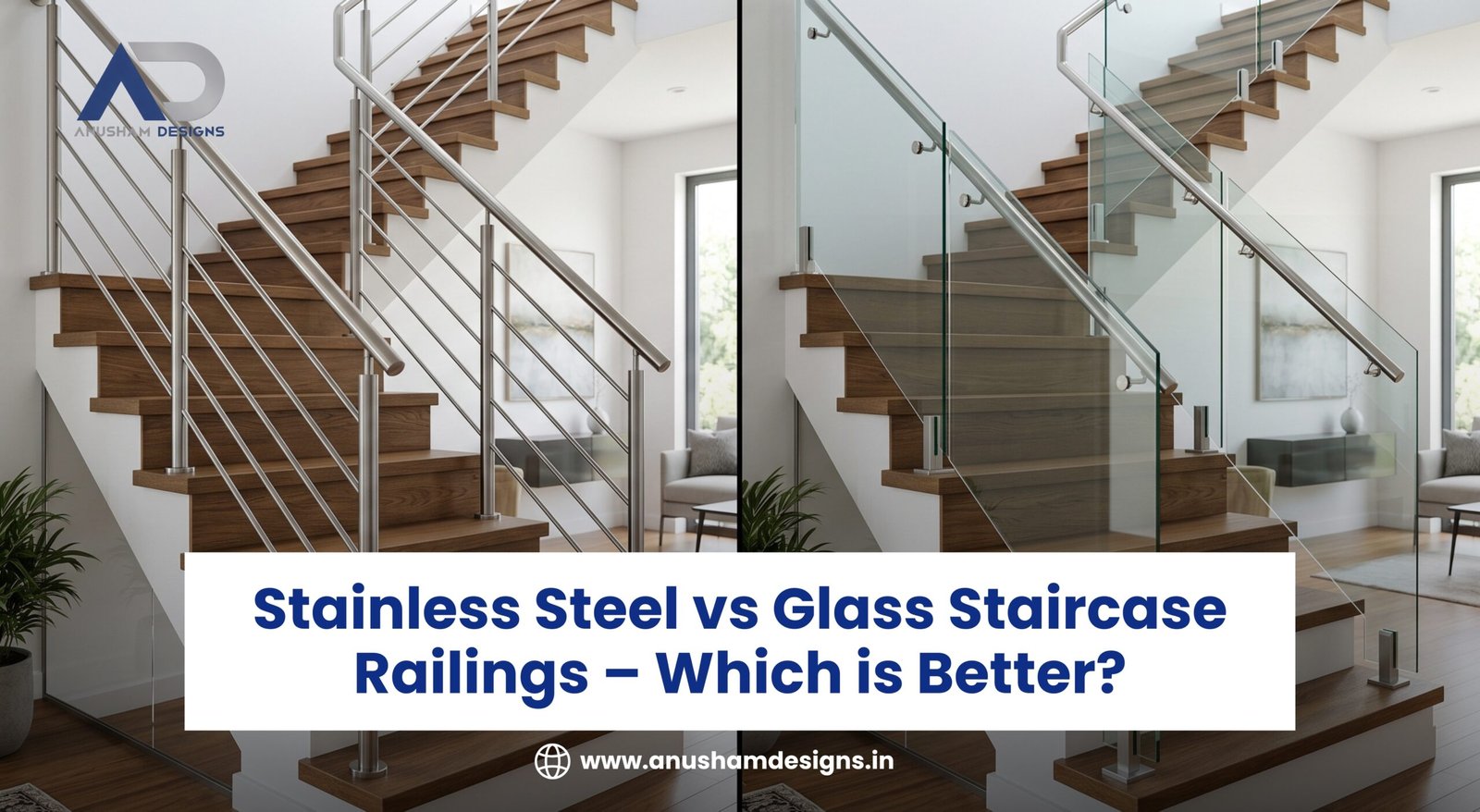 stainless steel staircase railing