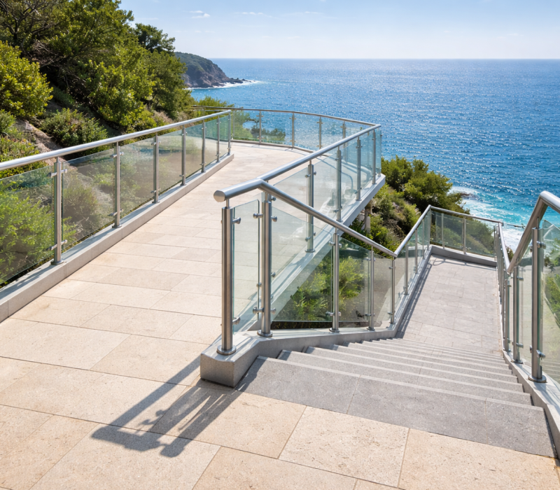 modular glass handrail services