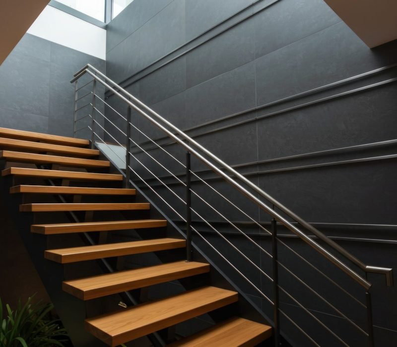stainless steel staircase railing